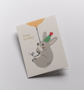 MINI CARD Happy Birthday Bunny