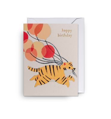 MINI CARD Happy Birthday Tiger