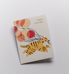 MINI CARD Happy Birthday Tiger