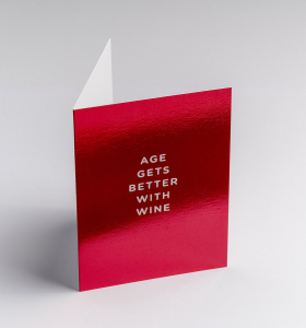 MINI CARD Age Gets Better with Wine