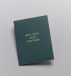 MINI CARD Not Old Just Vintage