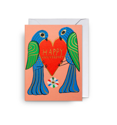 MINI CARD Happy Anniversary Two Birds