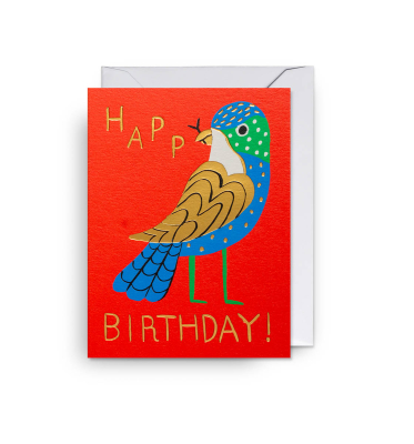 MINI CARD Happy Birthday Bird
