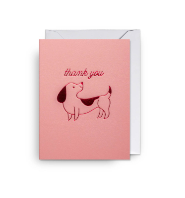 MINI CARD Thank You Dog
