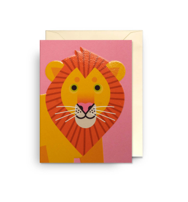 MINI CARD Savannah Lion