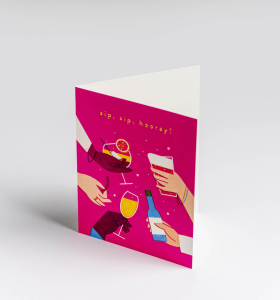 MINI CARD Sip Sip Hooray