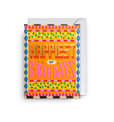 MINI CARD Happiest Of Birthdays