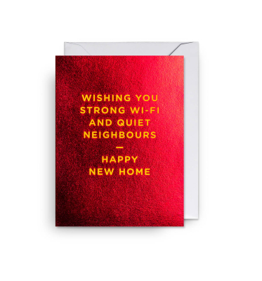 MINI CARD Wishing You Strong WiFi And Quiet Neighbours