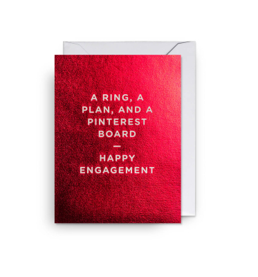 MINI CARD A Ring A Plan And A Pinterest Board