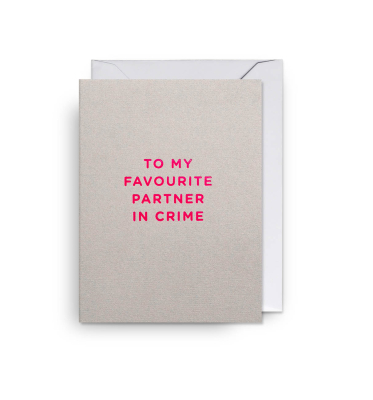 MINI CARD To My Favourite Partner In Crime
