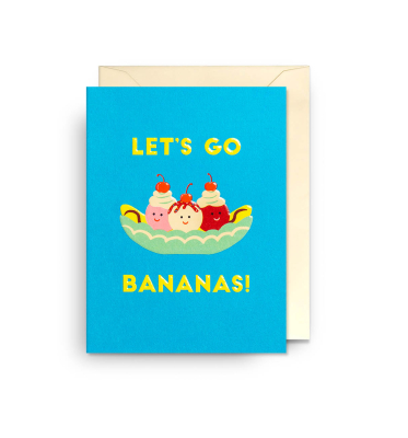 MINI CARD Lets Go Bananas