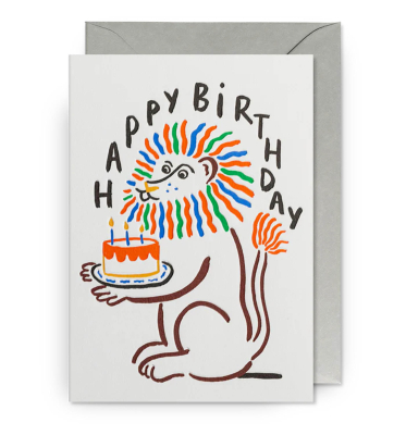 Happy Birthday Lion Cake