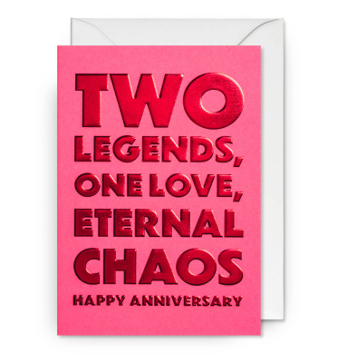 Two Legends One Love Eternal Chaos Happy Anniversary
