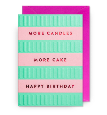 More Candles More Cake Happy Birthday