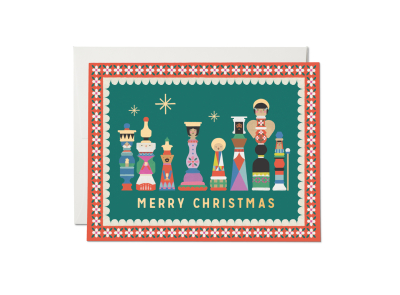 Nativity Scene FOIL Holiday Boxed Set|Red Cap Cards