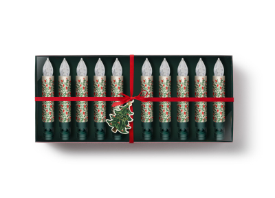 Christmastide Pomegranate Set Of 10 Clip On Candle Lights|Ri
