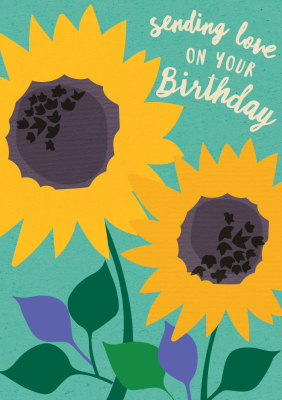 Birthday Sunflowers