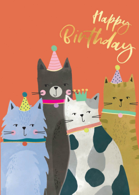 Happy Bday Party Cats