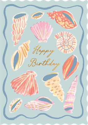 Happy Birthday Seashells