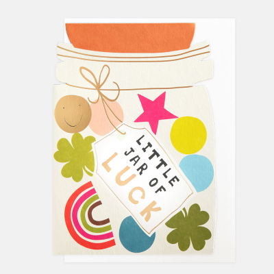 Little Jar Of Luck Jar With Tag|Caroline Gardner