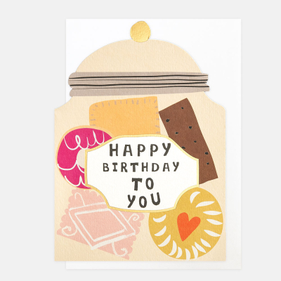 Happy Birthday To You Biscuit Jar|Caroline Gardner