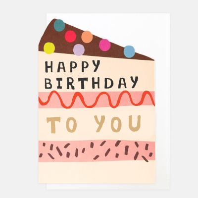 Happy Birthday To You Layered Cake Slice|Caroline Gardner