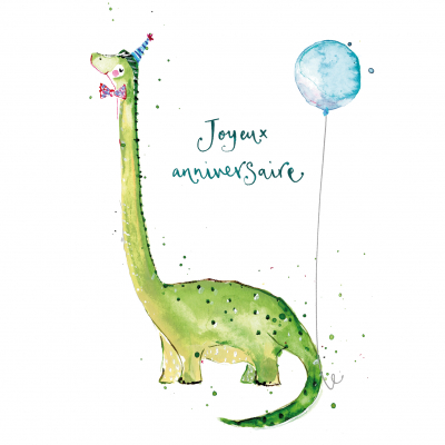 Dinosaur Joyeux Anniversaire
