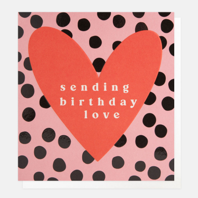Happy Birthday Lovely Heart On Dotty|Caroline Gardner