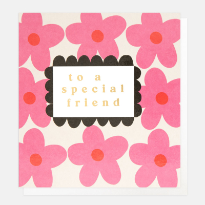 To A Special Friend Pink Flower Pattern|Caroline Gardner