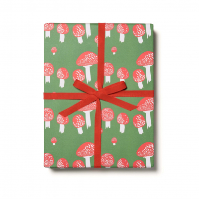 Festive Mushrooms Wrap|Red Cap Cards