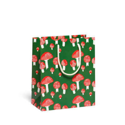 Festive Mushrooms medium bag|Red Cap Cards
