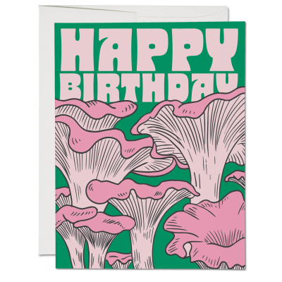 Shroomy Birthday card|Red Cap Cards