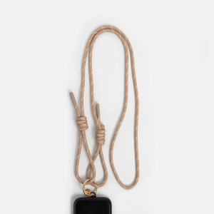 Taupe Cord Long Phone Strap|Caroline Gardner