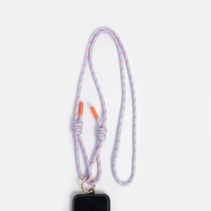 Lilac And Orange Cord Long Phone Strap|Caroline Gardner