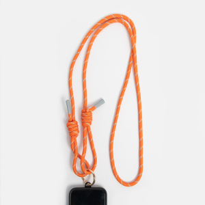 Orange And Duck Egg Cord Long Phone Strap|Caroline Gardner