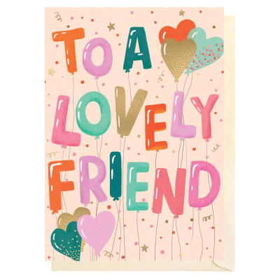 Lovely Friend Heart Balloons