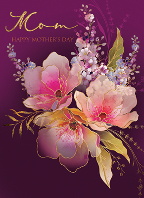 Flowers On Purple