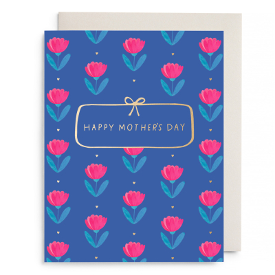 Floral Block Print Mothers Day