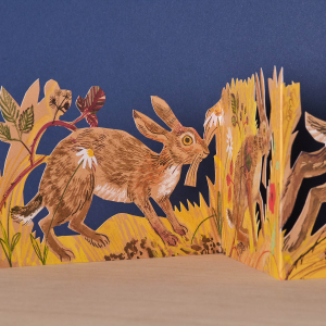Three Fold Hares Die Cut|Art Angels