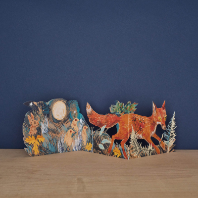 Three Fold Fox Die Cut|Art Angels