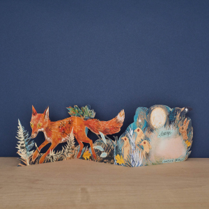 Three Fold Fox Die Cut|Art Angels