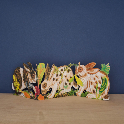 Three Fold Rabbits Die Cut|Art Angels