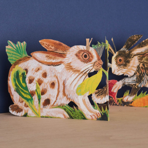 Three Fold Rabbits Die Cut|Art Angels