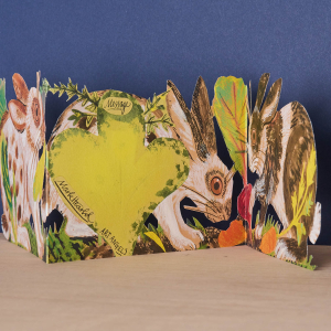 Three Fold Rabbits Die Cut|Art Angels