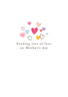 Sending Love On Mothers Day Hearts