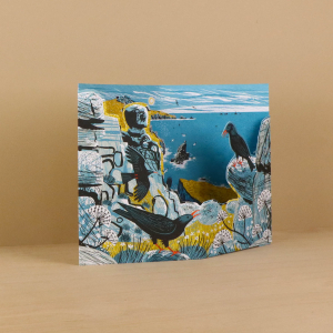 Mayon Cliff Choughs Die Cut|Art Angels