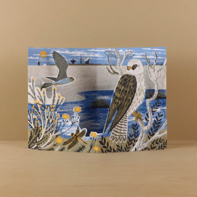 Goonhilly Red Footed Falcons Die Cut|Art Angels