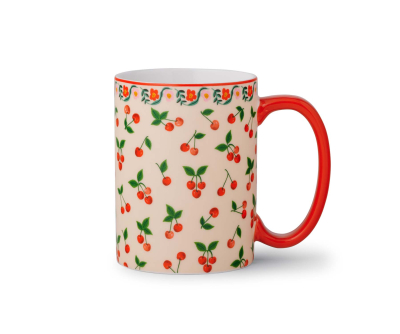 Cherries Porcelain Mug|Rifle Paper