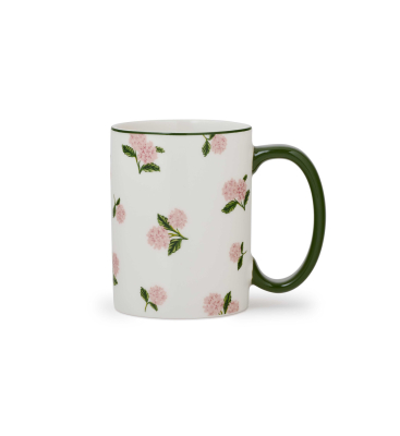 Pink Hydrangea Porcelain Mug|Rifle Paper