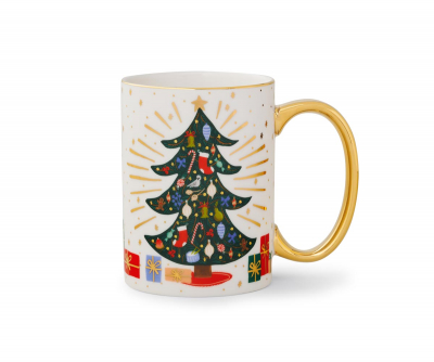 Holiday Tree Porcelain Mug|Rifle Paper